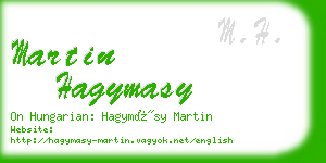 martin hagymasy business card